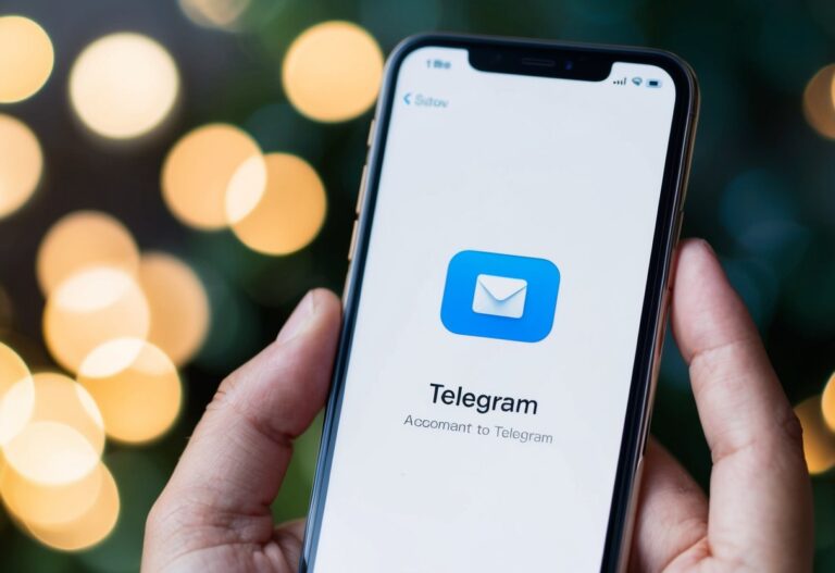 Um smartphone com o aplicativo Telegram aberto e um ícone de cadeado exibido na tela